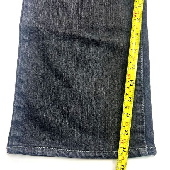 Calvin Klein Womens Jeans Size 28/32 Black Denim BootCut Button - Picture 4 of 16